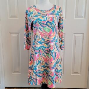NWT Lulu B Tropical UPF 50+ Colorful Beach Coverup/Cooling Dress Size S